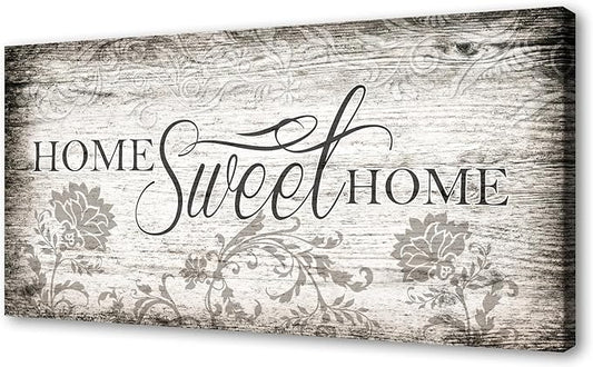 YYYYHPP YP2675 Home Sweet Home Wall Art Sign Canvas Print Wall Art Rustic Art for Living Room Bedroom and Office Home Kitchen Family Wall Decor
