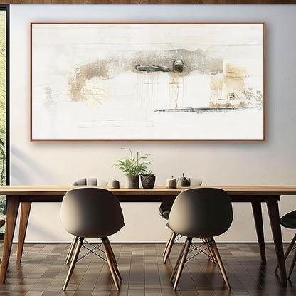 Modern Abstract Wall Canvas Decor - Maximalist Multicolor Minimalist Graffiti Artwork - Framed - 29"58" for Living Room, Bedroom, Kitchen, Office