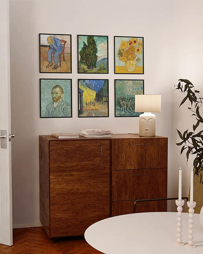 HAUS AND HUES Standalone Black Oak Frame Set of 9-8x10