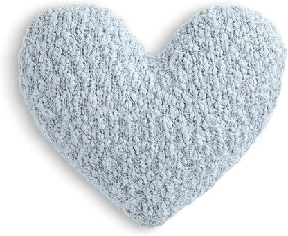 DEMDACO Giving Collection Soft Blue Weighted Giving Heart - Weighted Heart Pillow for Bedding - Decorative Throw Pillow - Meaningful Gift Idea - Handmade - Luxurious, Soft & Cozy - 1.85 lbs