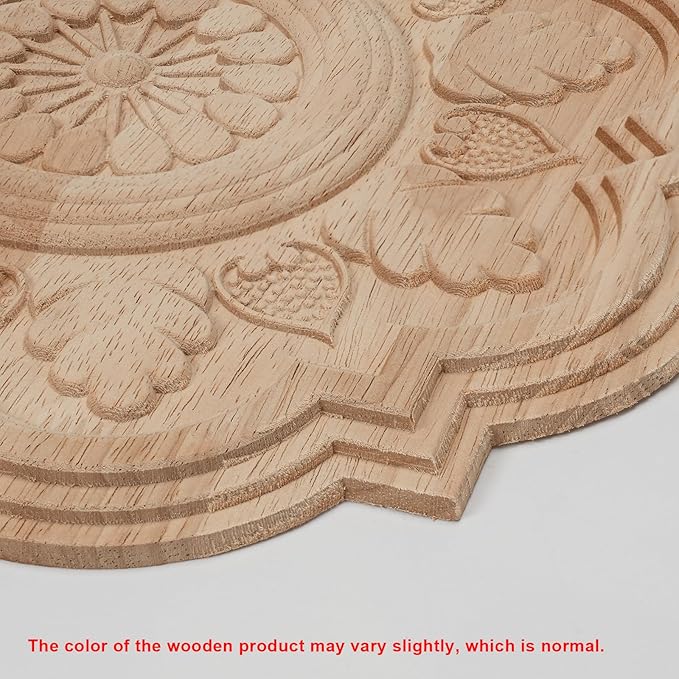 NAHARO Modern Hand Carved Wooden Wall Art – Round Wood Sculpture Decor, Boho Rustic Home Decor for Living Room, Bedroom, Entryway