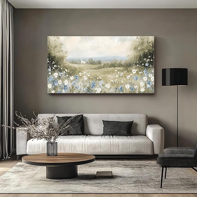 Iallbin Abstract Canvas Wall Art, Large Wall Art for Living Room, for Wall Modern Paintings Wall Decor Living Room (Abstract, Beige, 58L x 29W)