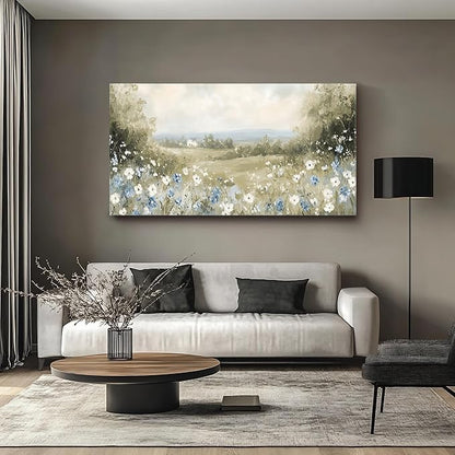 Iallbin Abstract Canvas Wall Art, Large Wall Art for Living Room, for Wall Modern Paintings Wall Decor Living Room (Abstract, Beige, 58L x 29W)