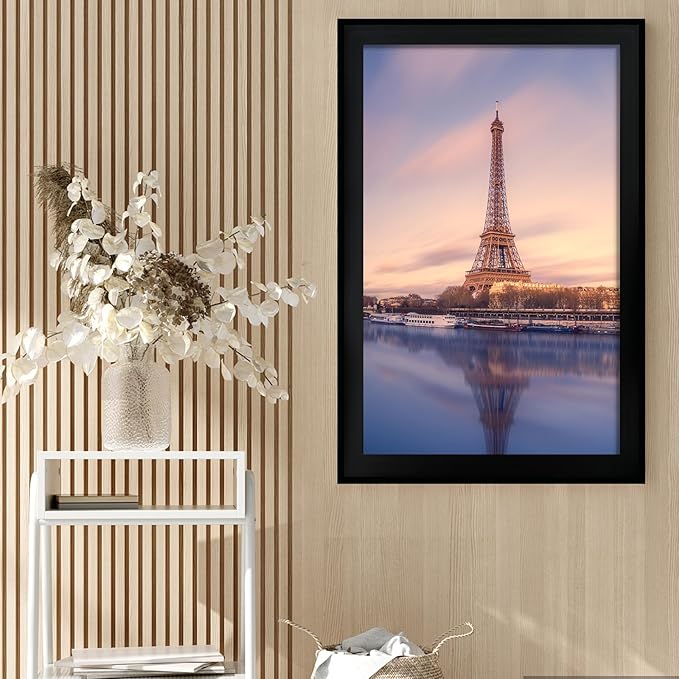 SESEAT 24x36 Picture Frame Black Set of 6, Display Pictures 24x36 Without Mat for Wall Mounting, Wall Gallery Poster Frames