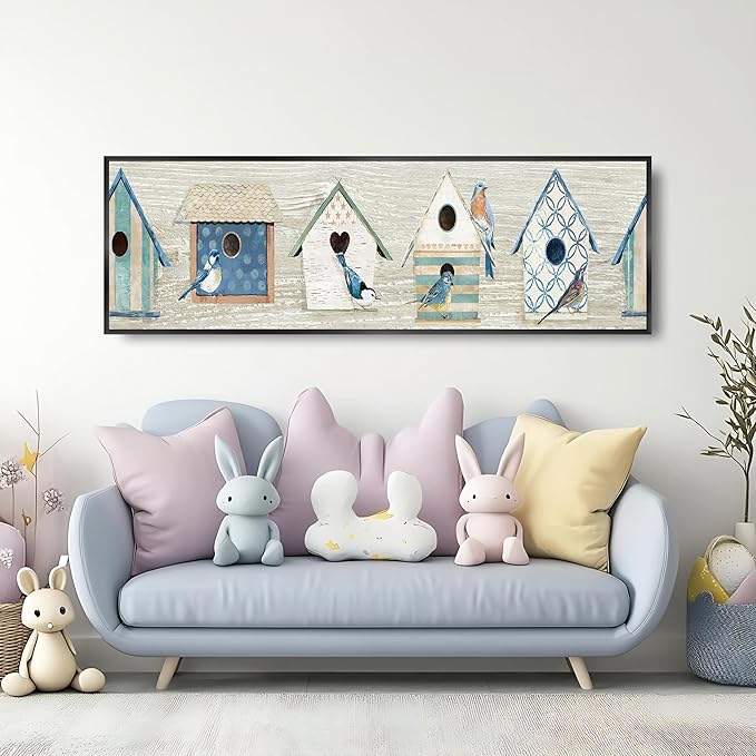 Long Narrow Vertical Wall Art for Hallway Staircase Entryway, Gray White Modern Abstract Framed Crystal Porcelain Wall Decor, Waterproof Easy Clean Artwork for Home Office Hotel Restaurant Spa 20x63 Inch