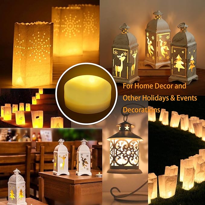 1 Pack Halloween Pumpkin Light with Remote and Timer Big Battery Operated LED Decorative Bright Flickering Flameless Candle Set Bulk for Jack-O-Lantern Décor Party Home Christmas Decorations, White