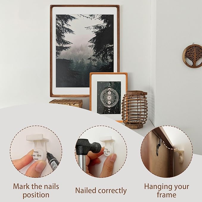 Square 8x8 Picture Frame with Mat for 4x4/6x6, Natural Walnut Wood Handcrafted Rounded Corner with Real Glass, Vertical or Horizontal Display Photo Gallery Wall & Tabletop Frame