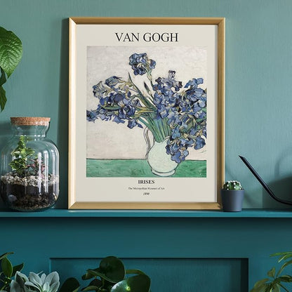Habseligkeit Matisse Posters for Room Aesthetic, Flower Market Poster, Van Gogh Room Decor Aesthetic Vintage Prints for Wall Decor Unframed, 11x14in, Set of 6