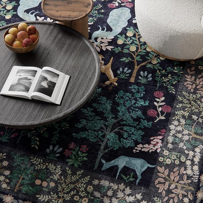 Runner Rug Washable Kitchen Runner: 2'x 6' Hallway Runner Rugs Stain Resistant Non Slip Low Pile Soft Carpet Runners for Hallways Bedroom Entryway Indoor Beside Bathroom Laundry Room Farmhouse