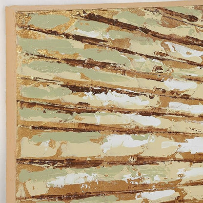 Empire Art Direct Gold Wall Art Textured Hand Painted Canvas by Martin Edwards, Triptych, 48" x 20" each, Sunshine