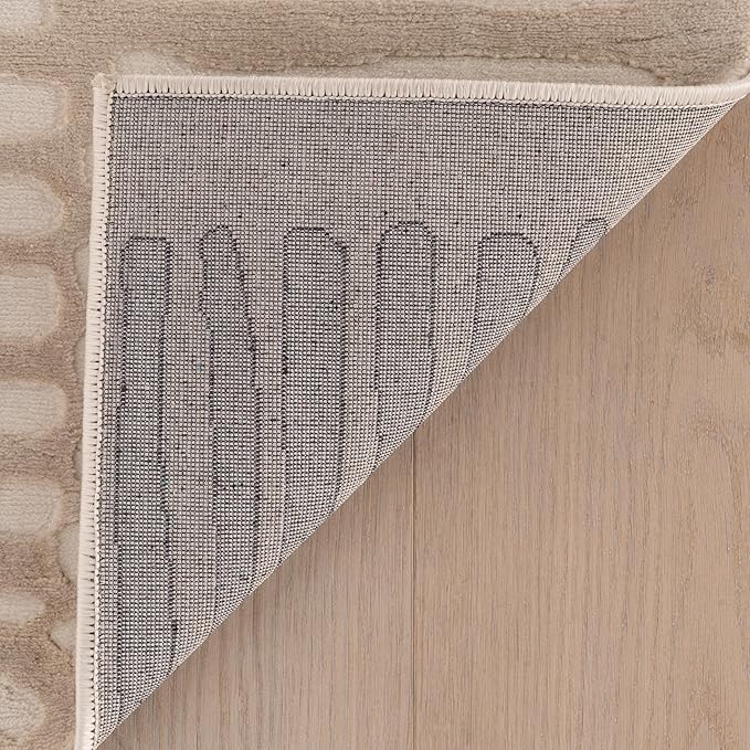 Nuloom Kailani Geometric 2' x 3' Machine Washable Accent Rug for Living Room Bedroom Dining Room Entryway, Cream