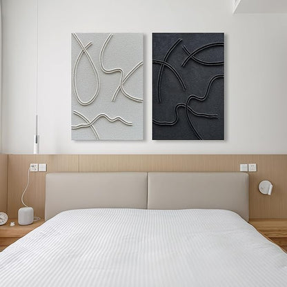 NANKAI Art Hand-Painted Abstract Art Oil Painting Contemporary Minimalist Home Wall Decoration Painting 36x24 Inch x 2