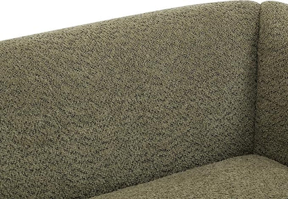 Christopher Knight Home Almab 82 Inches Sofa Couch, Cozy Boucle Upholstered 3-Seater Sofa, Wood Frame Couch, Comfy Couches for Living Room and Office, Modern Soft Plush Sofa, Olive Green