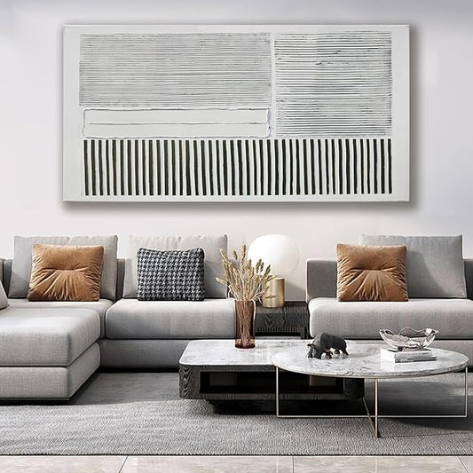 Canvas Wall Art Decor Large Canvas Wall Art For Living Room Abstract Art Black and White Wall Art Decor Abstract Modern Wall Art Prints Large Art Work For Bedroom Office Kitchen Wall Decor 29" x 58"