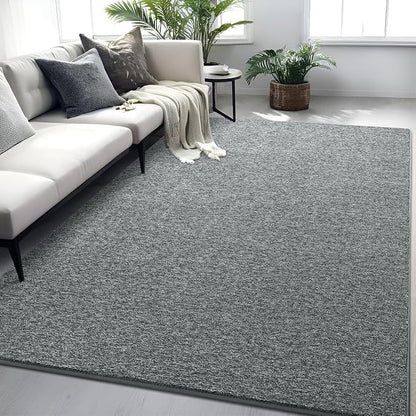 4x6 Area Rugs for Bedroom Living Room, Grey Green Soft Low-Pile Modern Indoor Thickened Memory Foam Non-Slip Washable Carpets for Kids Dorm Home Decor Rug