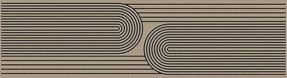 Easy Jute Hallway Runner Rug, 2' x 8' Kitchen Runner, Black Farmhouse Ultra-Thin Washable Non-Slip Carpet Runner for Laundry, Bedroom, Backyard, Outdoor, Home Decor