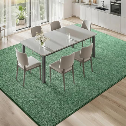 6x9 Area Rugs for Bedroom Living Room, Green White Soft Low-Pile Modern Indoor Thickened Memory Foam Non-Slip Washable Carpets for Kids Dorm Home Decor Rug
