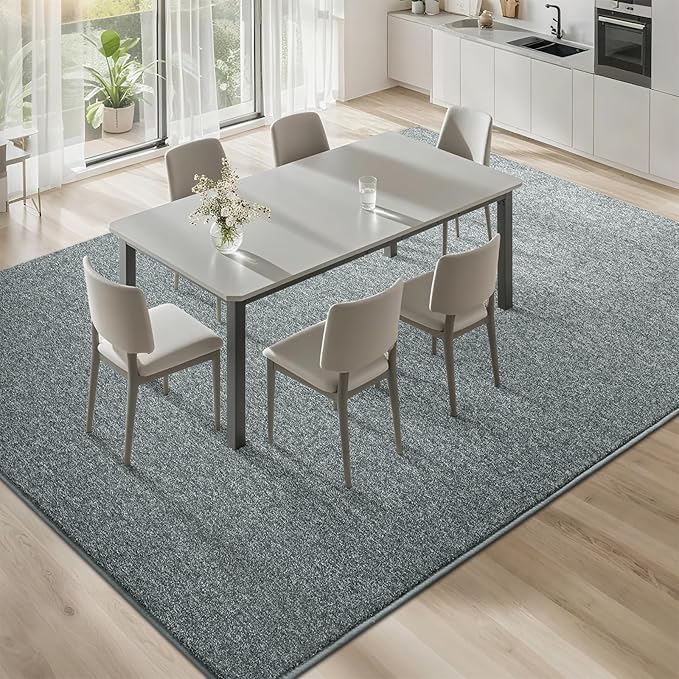 4x6 Area Rugs for Bedroom Living Room, Grey Green Soft Low-Pile Modern Indoor Thickened Memory Foam Non-Slip Washable Carpets for Kids Dorm Home Decor Rug