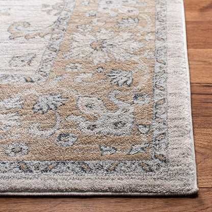 SAFAVIEH Isabella Collection Runner Rug - 2'2" x 8', Cream & Beige, Oriental Design, Non-Shedding & Easy Care, Ideal for High Traffic Areas in Living Room, Bedroom (ISA940B)