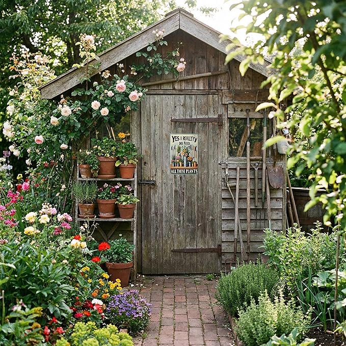Funnysign Garden Gifts I Really Do Need All These Plants Vintage Gardening Tin Sign for Home Garden Patio Greenhouse Yard Decor 8 X 12 Inch (3827)