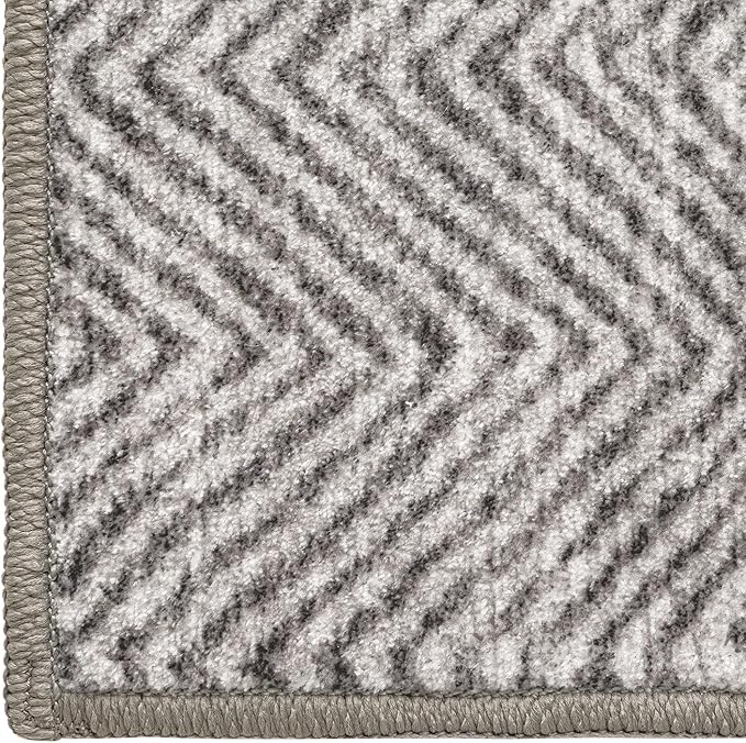 DEXI Area Rugs for Living Room, 8x10 Washable Low Pile Vintage Rug for Bedroom, Non Slip Large Indoor Carpet for Dining Office Nursery, Greyish Brown