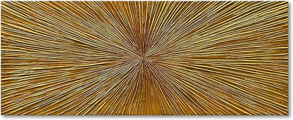 NANKAI Art Hand Painted Gold Texture Abstract Art Oil Painting Modern Style Art Living Room Office Corridor Wall Decoration Oil Painting 24x60 inch Large Canvas Painting