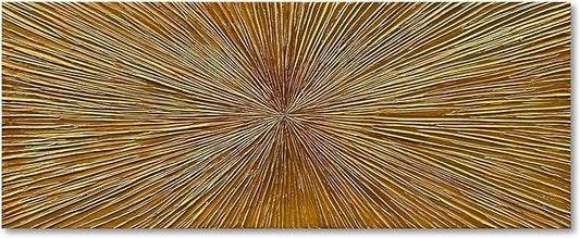 NANKAI Art Hand Painted Gold Texture Abstract Art Oil Painting Modern Style Art Living Room Office Corridor Wall Decoration Oil Painting 24x60 inch Large Canvas Painting