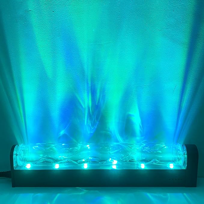 Wave Wall Light, 30W Smart RGBW Water Ripple Projector for Wall Decor – WiFi/App/Voice Controlled LED Wave Light, Color Changing Dimmable Wall Wash Lamp with Music Sync, Timer, 16M Colors