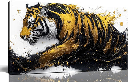 JKWALL77 Tiger Wall Canvas Art for Living Room - Animal Pictures for Office Wall Decor - Boys Bedroom Wall Decor Size 20" x 40"