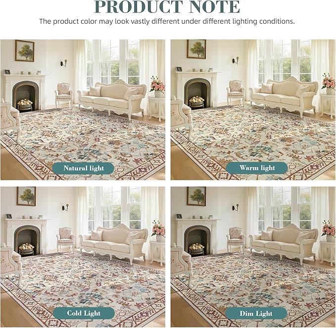 Beige Colorful 2x6 Runner Rug for Hallways Bed Side Kitchen, Boho Washable Low-Pile Floor Entryway Long Bathroom Mat, Non-Slip Laundry Room Washstand Front Carpet Green 24x72 Inch