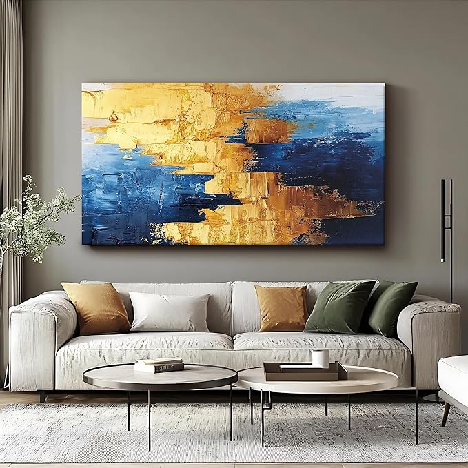 Iallbin Abstract Canvas Wall Art, Large Wall Art for Living Room, for Wall Modern Paintings Wall Decor Living Room, Kitchen Home and Office