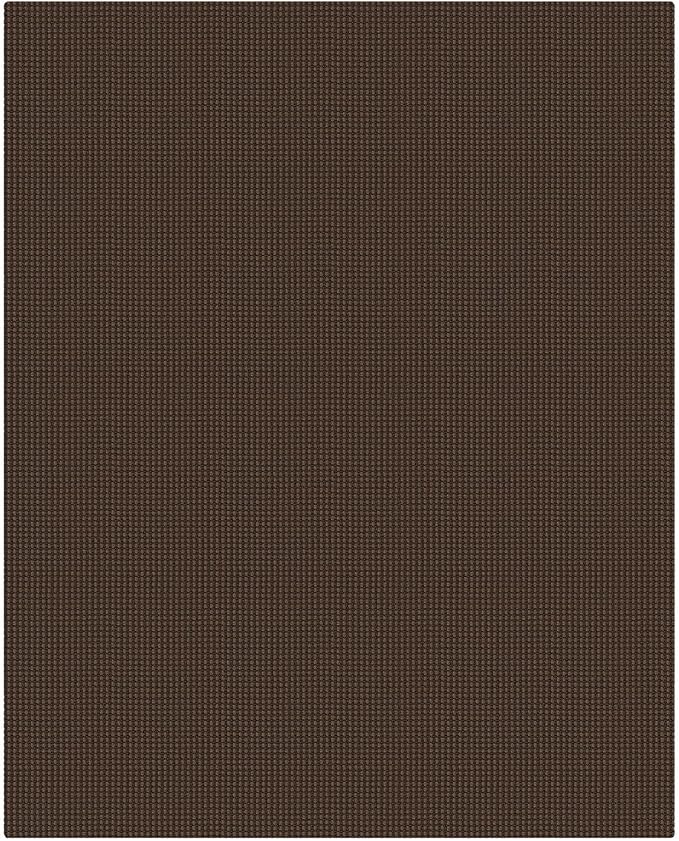 KOZYFLY Washable 4x5 Entry Woven Area Rug, Braided Throw Rugs for Entryway, Non Slip Door Mat Indoor Entrance, Flatweave Carpet for Foyer, Bedroom, Dining, Office, Brown/Dark Brown