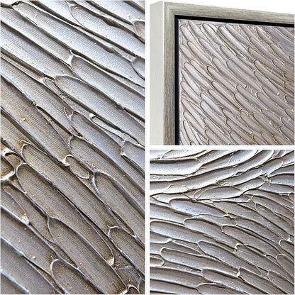 Empire Art Direct Gold Waves II Textured Metallic Hand Painted Framed Canvas Wall Art, Ready to Hang, Living Room, Bedroom & Office, 30"x40"x1.5"