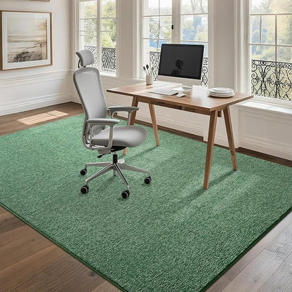 5x7 Area Rugs for Bedroom Living Room, Green White Soft Low-Pile Modern Indoor Thickened Memory Foam Non-Slip Washable Carpets for Kids Dorm Home Decor Rug