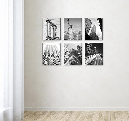 MCS Format 8x10 Picture Frame Black, Gallery Wall Vertical & Horizontal Wall Hanging Picture Frame for Photos & Art Prints (6-Pack)