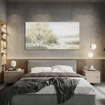Canvas Wall Art Decor Large Green Wall Art for Living Room Natural Landscape Wall Art Decor Canvas Art Wall Decor Oversized Wall Art Prints for Room Bedroom Office Decor 29"X58"