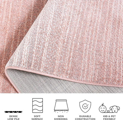 SAFAVIEH Adirondack Collection Accent Rug - 4' x 6', Blush & Grey, Modern Design, Non-Shedding & Easy Care, Ideal for High Traffic Areas in Living Room, Bedroom, Dining Room (ADR183U-4)