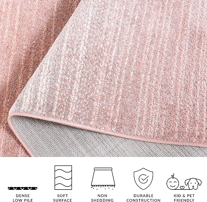 SAFAVIEH Adirondack Collection Area Rug - 5' x 7', Blush & Grey, Modern Design, Non-Shedding & Easy Care, Ideal for High Traffic Areas in Living Room, Bedroom, Dining Room (ADR183U-5)
