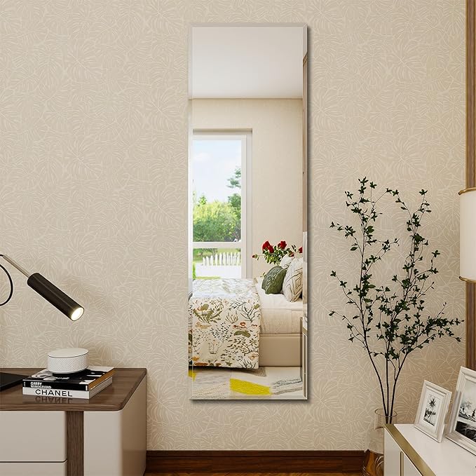 wall Mirror Full Length,57X18 FullL ength Mirrorwallmounted,Bedroom/wall/Bathroom/Makeup Area/Cloakroom (57 * 18 Inch)