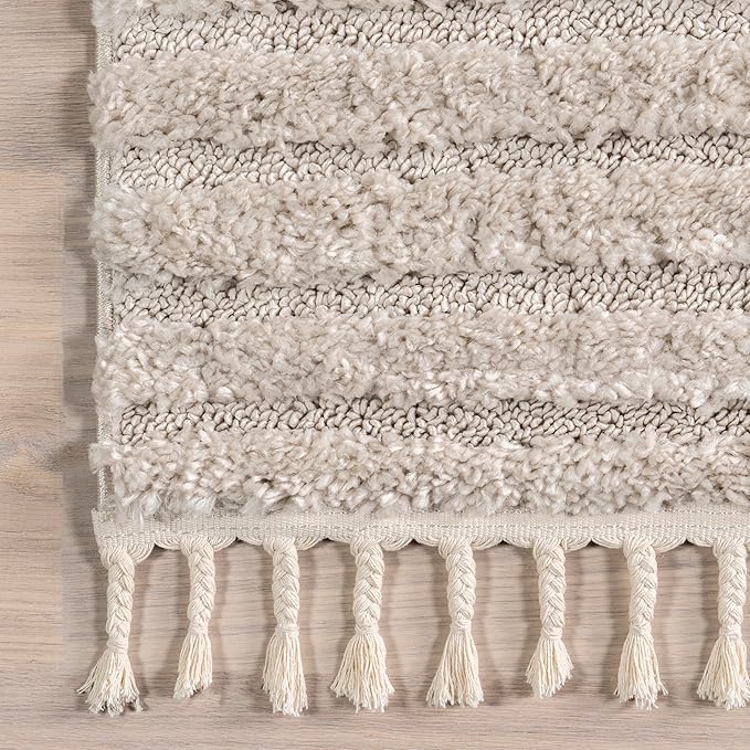 Nuloom Risette Beige, 12' x 15', Geometric, Soft and Textured, High Traffic, Stain Resistant, Easy Clean, Durable Area Rug for Bedroom, Living Room, Dining Space, Den, Foyer, Entryway