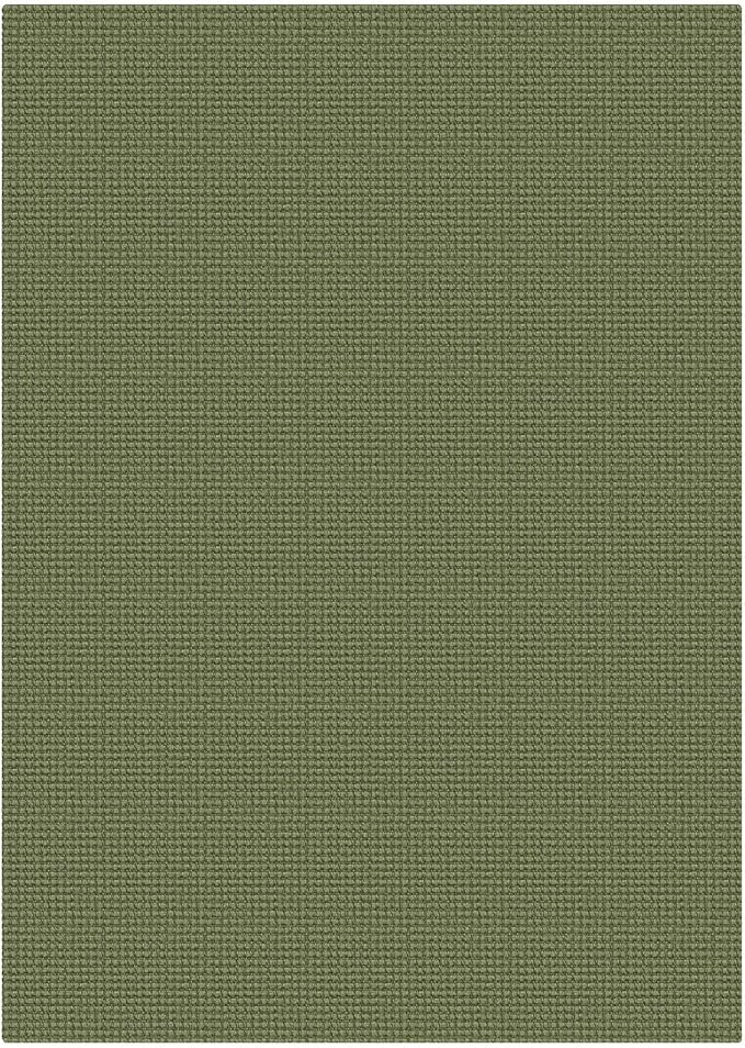 KOZYFLY Washable 5x7 Living Room Rug, Non Slip Woven Area Rugs, Braided Floor Carpet for Entryway, Kitchen, Bedroom, Dining Room, Office, Cotton Rug Indoor Decor, Olive Green/Earthy Green