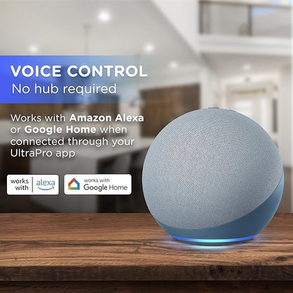 Enbrighten Vibe Plug-in Smart Under Cabinet Lights, 18in, Adjustable White from 2000K-6000K, Dimmable, Programmable Schedule Under Cabinet Lighting, Compatible with Alexa, Google Assistant, 58260-T1