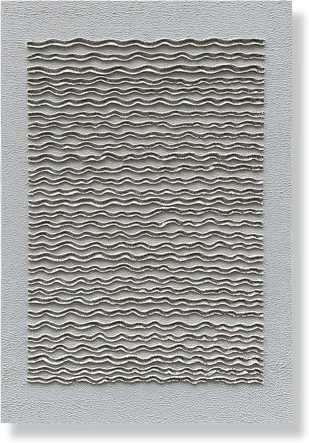 NANKAI Art White Texture Abstract Art Oil Painting Modern Minimalism Art Home Office Wall Deco Art 40x28 inches