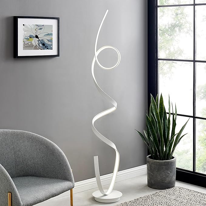 Finesse Decor Amsterdam LED Floor Lamp // White
