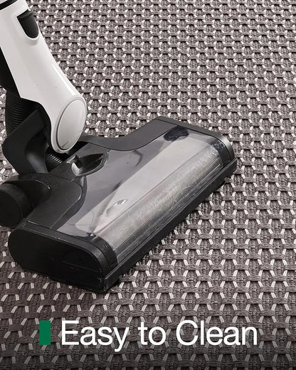 LUMI 5x8 Indoor Area Rugs, Non-Slip Low Profile Checkered Inside Rug, Comfort Weave Grid Pattern Floor Rug