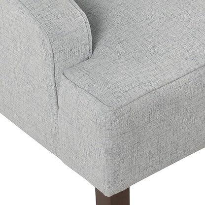 HomePop Swoop Arm Living-Room-Chairs, Soft Dove Gray
