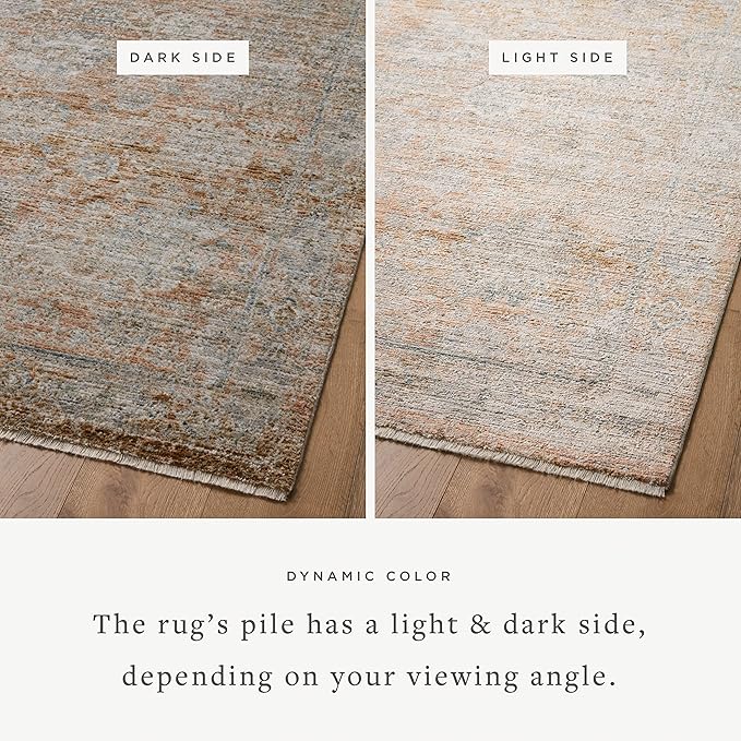 Loloi Jean Stoffer Katherine Collection KES-02 Terracotta/Smoke 2'-7'' x 16'-0'', .25" Pile Height, Runner Rug