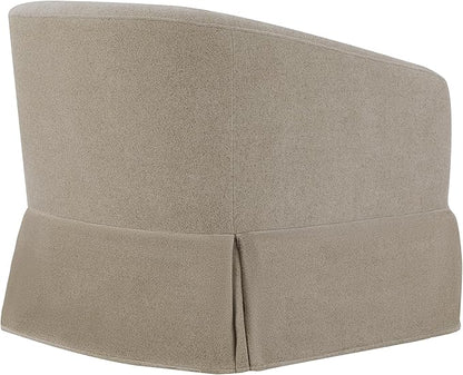 Swivel Accent Chair Set of 2, 360 Degree Performance Fabric Armchair Modern Barrel Chairs Armchair for Living Room Bedroom Home and Office,Taupe