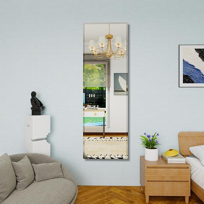 wall Mirror Full Length,65X24 FullL ength Mirrorwallmounted,Bedroom/wall/Bathroom/Makeup Area/Cloakroom (65 * 24 Inch)