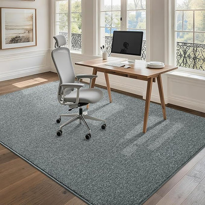 6x9 Area Rugs for Bedroom Living Room, Grey Green Soft Low-Pile Modern Indoor Thickened Memory Foam Non-Slip Washable Carpets for Kids Dorm Home Decor Rug